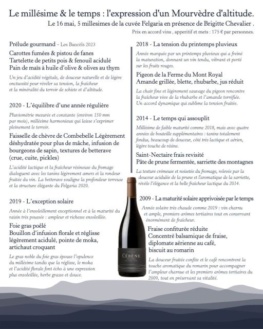 Menu 16 mai